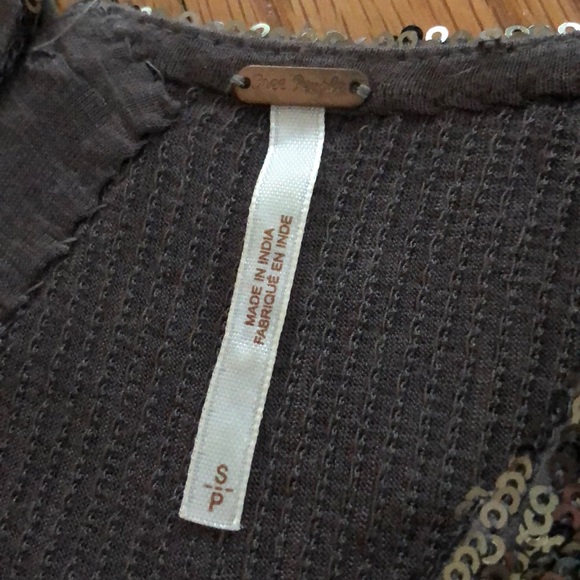 Gray sequin and lace tunic - Picture 3 of 3